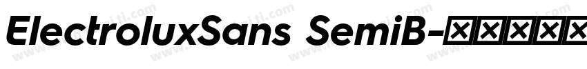 ElectroluxSans SemiB字体转换